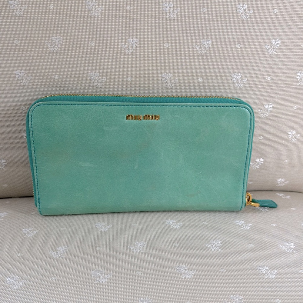 Miu Miu zip wallet. Never been used!